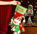 3D Snowman Xmas Stocking, Fireplace Hanging Decor Sock 2.